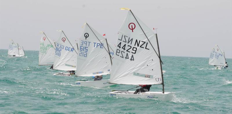 ODA Optimist Asian Championship 2014 day 1 photo copyright Jaffar Ali taken at Bahrain Maritime Sports Association and featuring the Optimist class