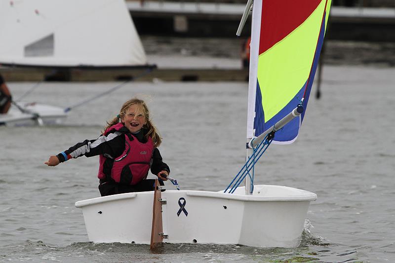 Pyefleet Week day 6 photo copyright Fiona Brown / www.fionabrown.com taken at Brightlingsea Sailing Club and featuring the Optimist class