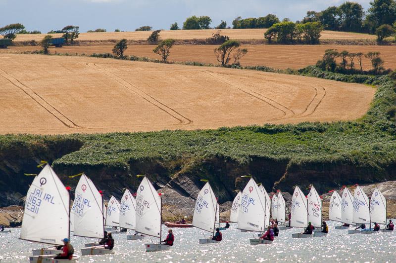 Picture postcard setting for the Junior Fleet on day 2 of the CH Marine Irish Optimist National Championships photo copyright Robert Bateman taken at Royal Cork Yacht Club and featuring the Optimist class