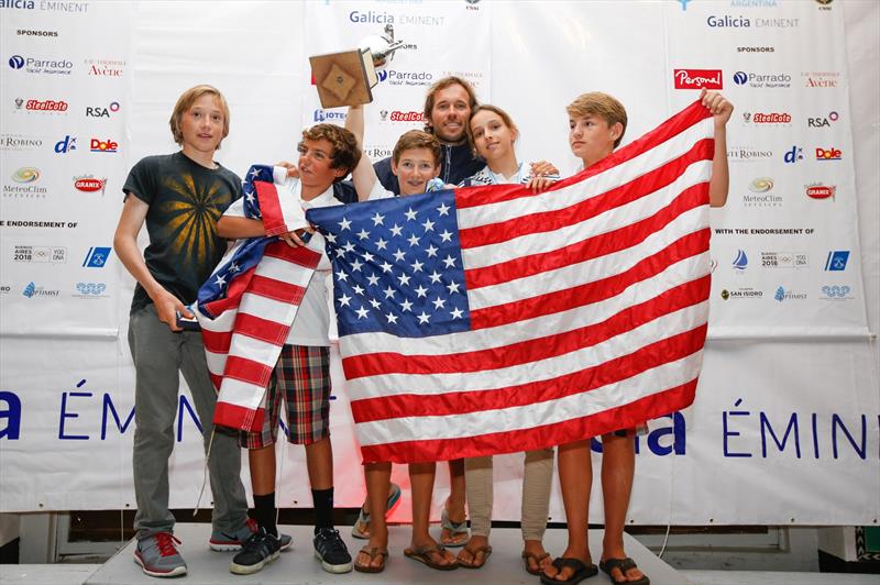 The Miami Herlad Cup was given to United States who had the best final points average team at the 2014 Optimist World Championship photo copyright Matias Capizzano / www.capizzano.com taken at Club Náutico San Isidro and featuring the Optimist class