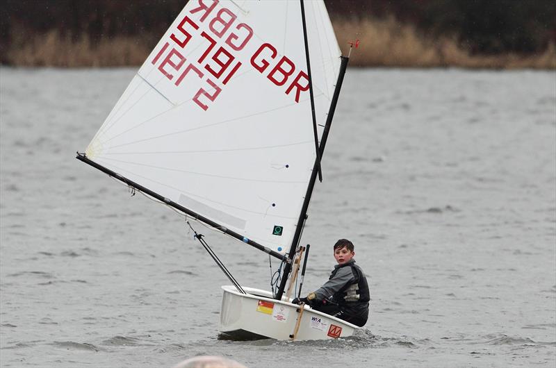 Crewsaver Tipsy Icicle Series at Leigh & Lowton photo copyright Paul Hargreaves taken at Leigh & Lowton Sailing Club and featuring the Optimist class