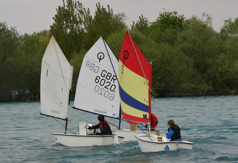 Optimists at Maidenhead photo copyright Jenni Heward-Craig taken at Maidenhead Sailing Club and featuring the Optimist class