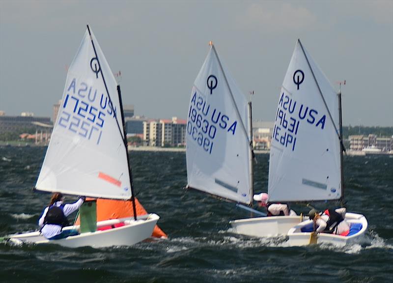 Carmen Cowles (19630) of Larchmont NY won the USODA Girls National Championship in Pensacola photo copyright Talbot Wilson taken at Pensacola Yacht Club and featuring the Optimist class