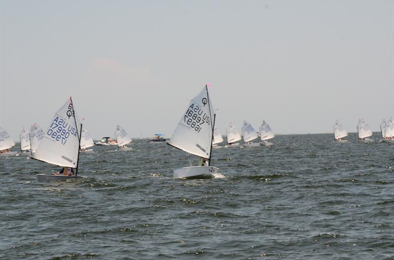 Final day of racing in the USODA National Championships photo copyright Talbot Wilson taken at Pensacola Yacht Club and featuring the Optimist class