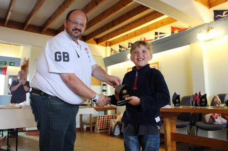 Finn Dixon finishes 2nd in the regatta fleet in the Scottish Optimist Traveller at Nairn photo copyright Alec Munro taken at Nairn Sailing Club and featuring the Optimist class