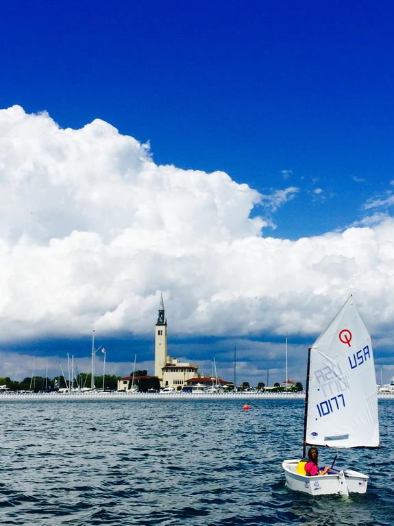 Grosse Pointe Yacht Club is the first Official Stadium of Premiere Sailing League USA photo copyright Media Pro International taken at Grosse Pointe Yacht Club and featuring the Optimist class