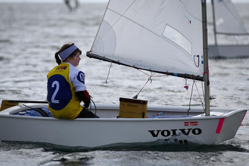 Béa Sparks during the Welsh Youth & Junior Championships at Plas Heli photo copyright Andy Green / www.greenseaphotography.co.uk taken at Plas Heli Welsh National Sailing Academy and featuring the Optimist class