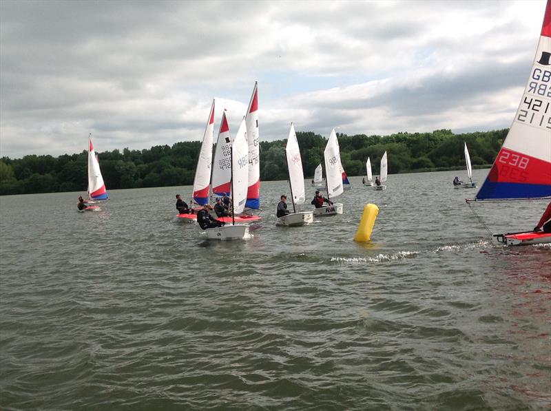 RYA High Performance Club training at Leigh & Lowton photo copyright Alan Williams taken at Leigh & Lowton Sailing Club and featuring the Optimist class