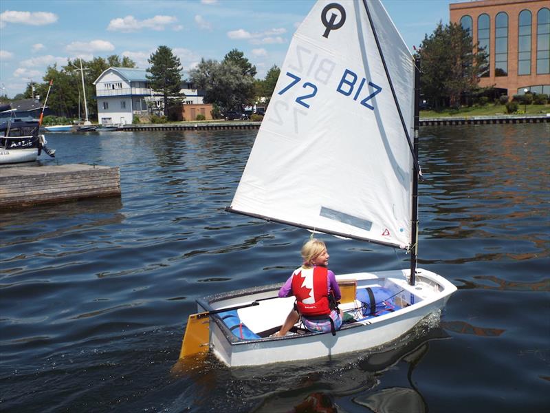 Caroline Sersland at Canada's Optimist Regatta in Kingston photo copyright Forrest Jones taken at CORK and featuring the Optimist class