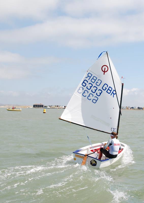 Christchurch Sailing Club Junior Week photo copyright Richard Beasley taken at Christchurch Sailing Club and featuring the Optimist class