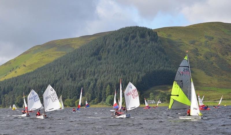 Scottish Optimist Travellers at St Mary's Lock photo copyright Gregor Watt taken at St Mary's Loch Sailing Club and featuring the Optimist class