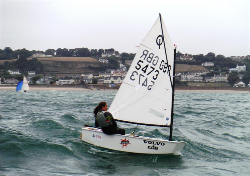 Clemmie Carnegie's Boom during the UBS Jersey Regatta photo copyright Bill Harris taken at Royal Channel Islands Yacht Club and featuring the Optimist class