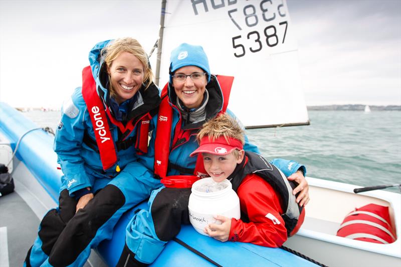 Saskia Clark and Alison Young at the RYA Zone Championships - photo © Paul Wyeth / RYA