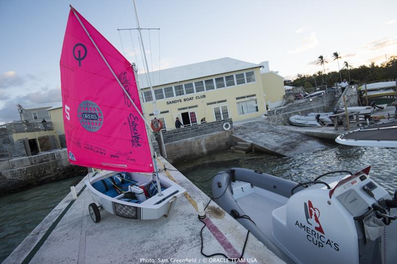 RACLE TEAM USA donate Optimists to Sandys Boat Club - photo © Sam Greenfield / ORACLE TEAM USA
