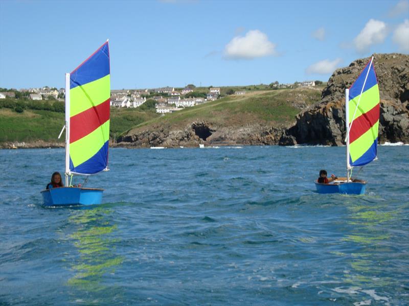 Kids sailing at Solva Sailing Club photo copyright SSC taken at Solva Sailing Club and featuring the Optimist class