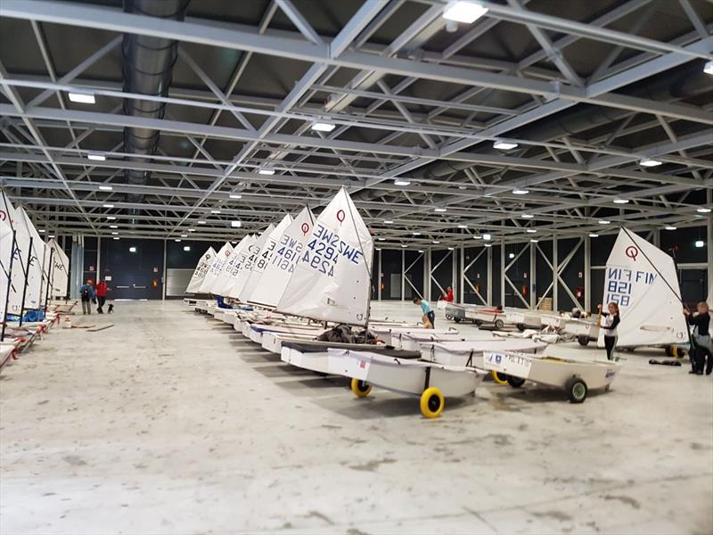 All set for the 35th Lake Garda Optimist Meeting  photo copyright Elena Giolai taken at Fraglia Vela Riva and featuring the Optimist class