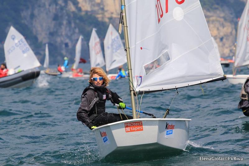 35th Lake Garda Optimist Meeting day 4 photo copyright Elena Giolai / Fraglia Vela Riva taken at Fraglia Vela Riva and featuring the Optimist class