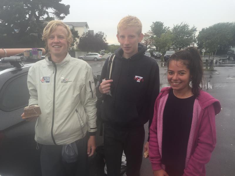 Three Optimist sailors break the record for sailing round the Isle of Wight photo copyright Tim Davies / Mark Lance taken at Bewl Sailing Association and featuring the Optimist class