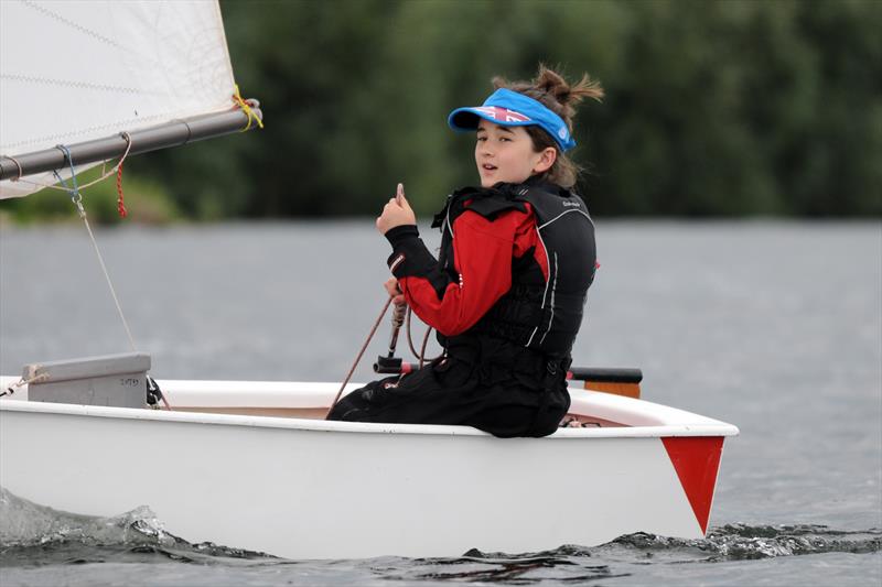 12-year-old Millie Irish is the one to beat, having won two out of three races in this year's Pursuit series in an Optimist photo copyright Malcolm Lewin / www.malcolmlewinphotography.zenfolio.com/sail taken at Draycote Water Sailing Club and featuring the Optimist class