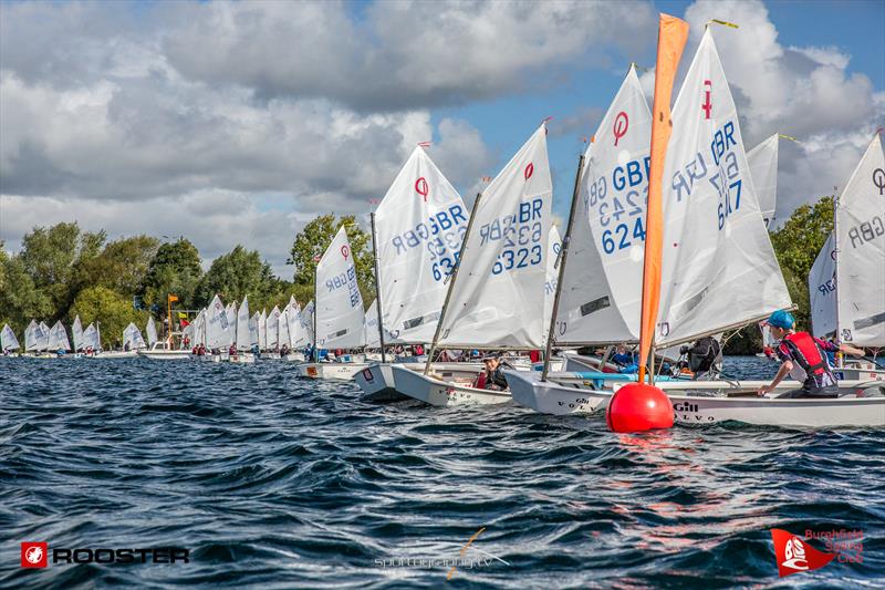 Rooster Optimist Southern Travellers at Burghfield photo copyright Alex Irwin / www.sportography.tv taken at Burghfield Sailing Club and featuring the Optimist class