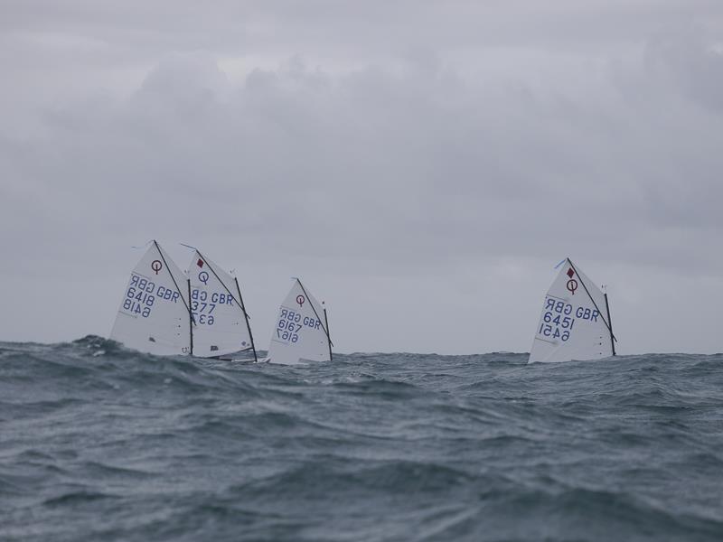 SW Zone Optimist Open at Lyme Regis photo copyright Pauline Rook taken at Lyme Regis Sailing Club and featuring the Optimist class