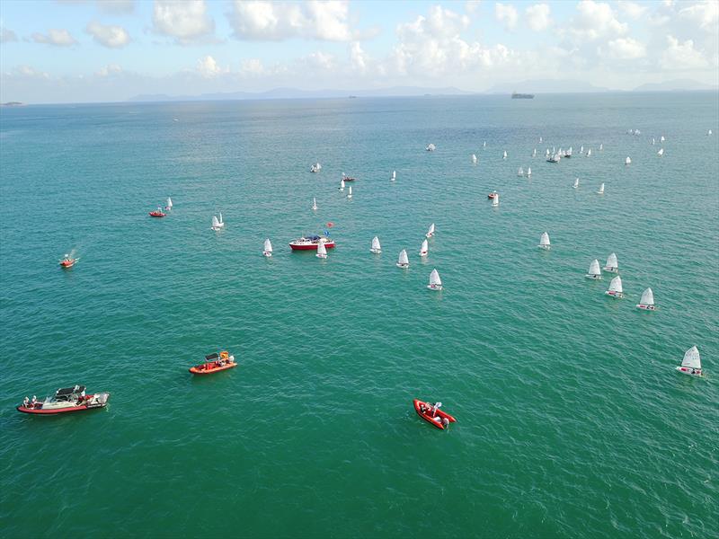 2017 Optimist Asian and Oceanian Championship day 1 photo copyright Oliver Merz taken at Royal Hong Kong Yacht Club and featuring the Optimist class