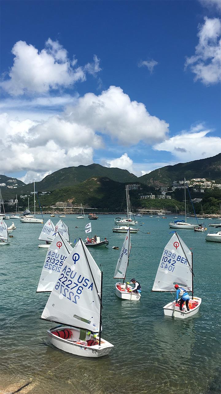 2017 Optimist Asian and Oceanian Championship day 1 photo copyright Oliver Merz taken at Royal Hong Kong Yacht Club and featuring the Optimist class