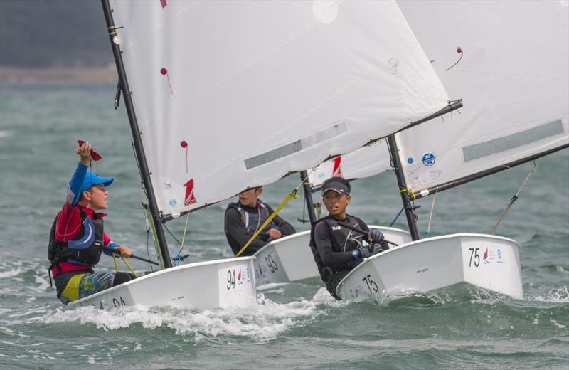 2017 Optimist Asian and Oceanian Championship team racing photo copyright 2017 Optimist Asian & Oceanian Championships / Guy Nowell taken at Royal Hong Kong Yacht Club and featuring the Optimist class