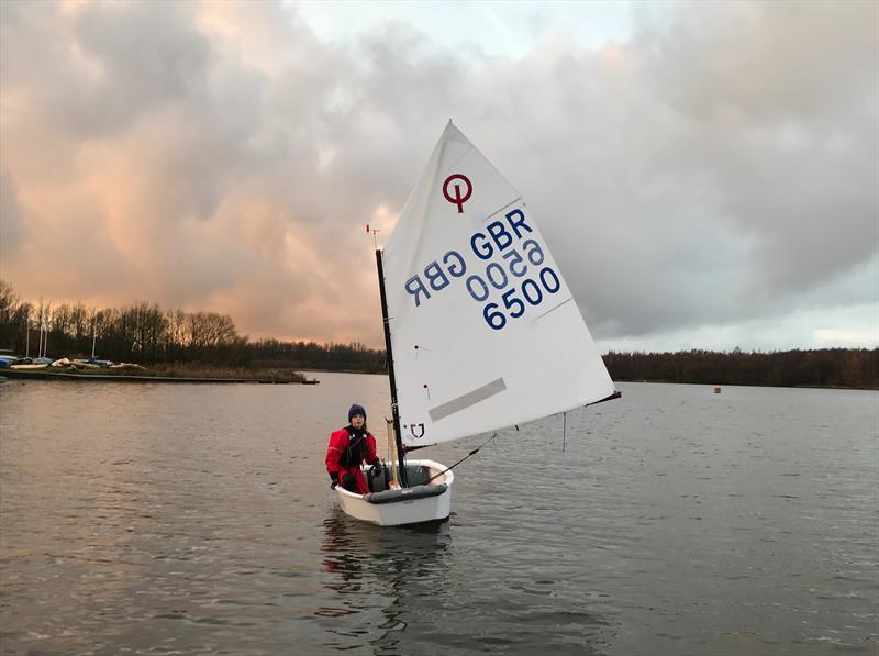 Optimist sailor Erin Tinkler photo copyright RYA North East taken at Scaling Dam Sailing Club and featuring the Optimist class
