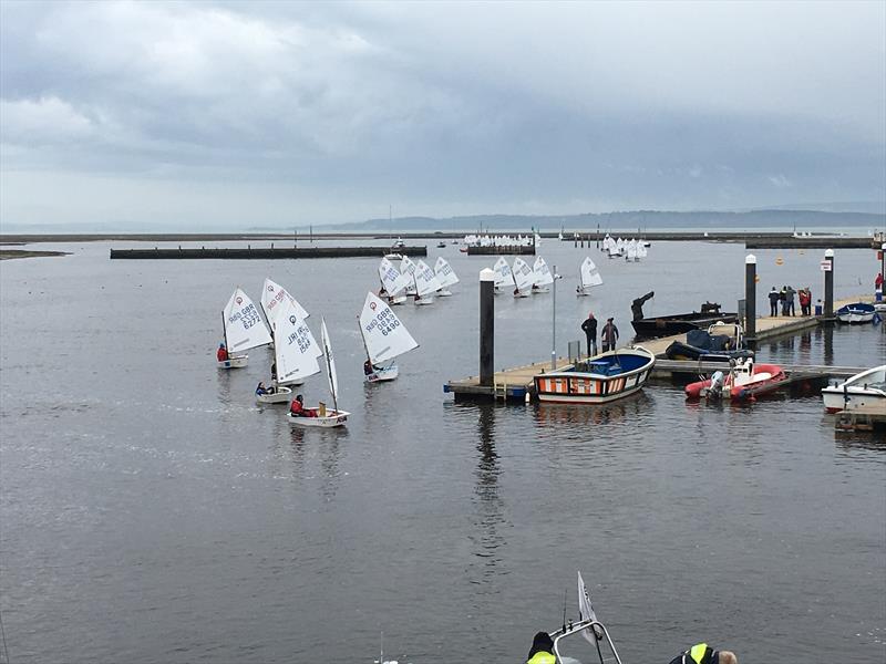 Volvo Gill Optimist Spring Championship in Lymington photo copyright David Davies taken at Royal Lymington Yacht Club and featuring the Optimist class