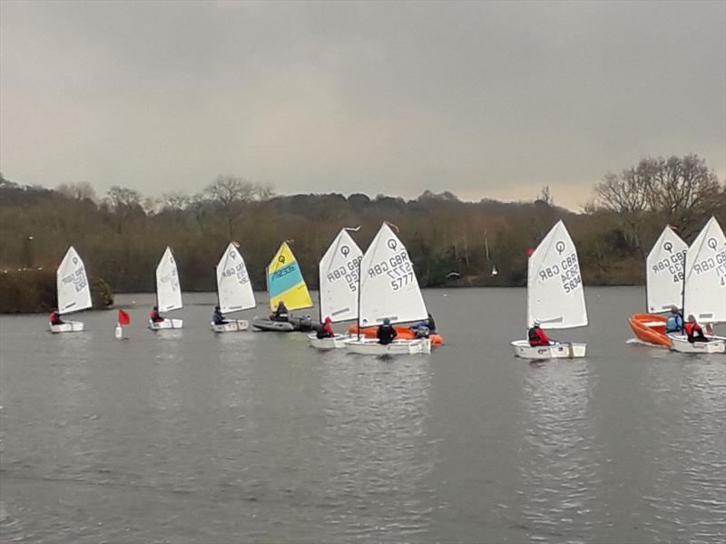 IOCA (South) Winter Training photo copyright Nat Ives taken at Spinnaker Sailing Club and featuring the Optimist class