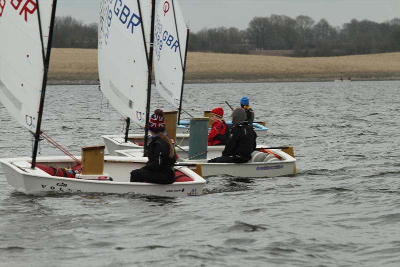 Optimist Grafham Easter Egg photo copyright Bill Caldwell taken at Grafham Water Sailing Club and featuring the Optimist class