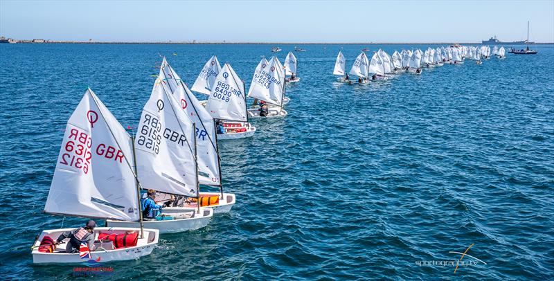 Optimist Selection Trials at the WPNSA photo copyright Alex & David Irwin / www.sportography.tv taken at Weymouth & Portland Sailing Academy and featuring the Optimist class