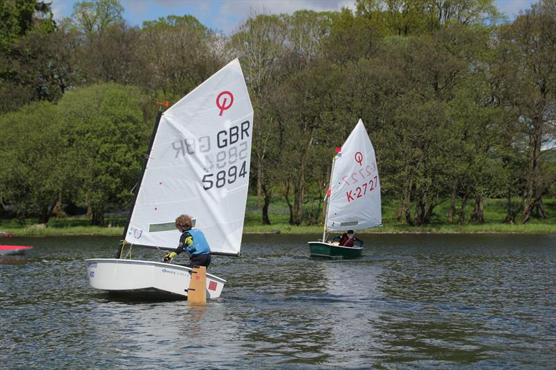 Scottish Optimist Travellers at Clyde Cruising Club, Bardowie photo copyright B Docherty taken at Clyde Cruising Club and featuring the Optimist class