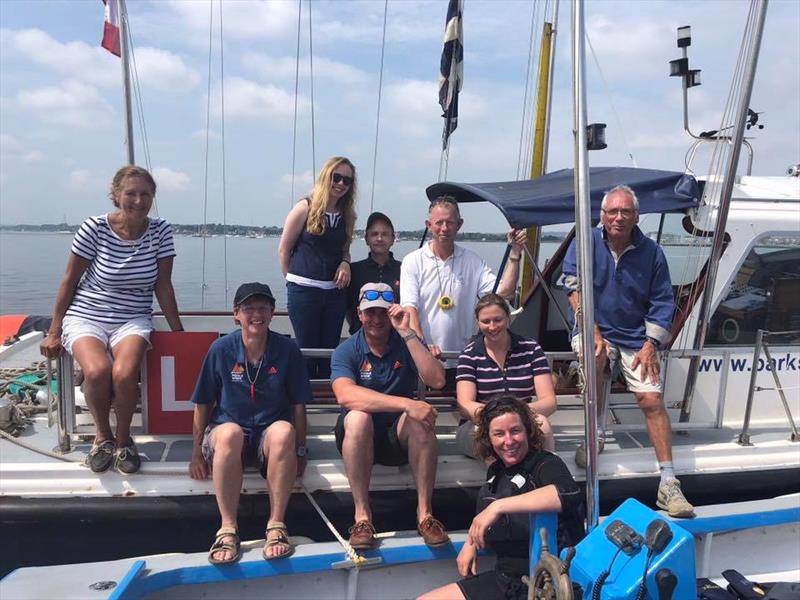 The Parkstone Laser fleet, led by Andrew Hartley, ran Main fleet race management during the Parkstone Optimist Open photo copyright James Hartley taken at Parkstone Yacht Club and featuring the Optimist class