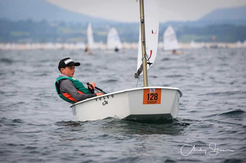 Volvo Gill Optimist British Nationals day 2 photo copyright Andy Green / www.greenseaphotography.co.uk taken at Plas Heli Welsh National Sailing Academy and featuring the Optimist class