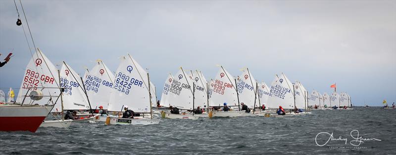 Volvo Gill Optimist British Nationals day 2 photo copyright Andy Green / www.greenseaphotography.co.uk taken at Plas Heli Welsh National Sailing Academy and featuring the Optimist class