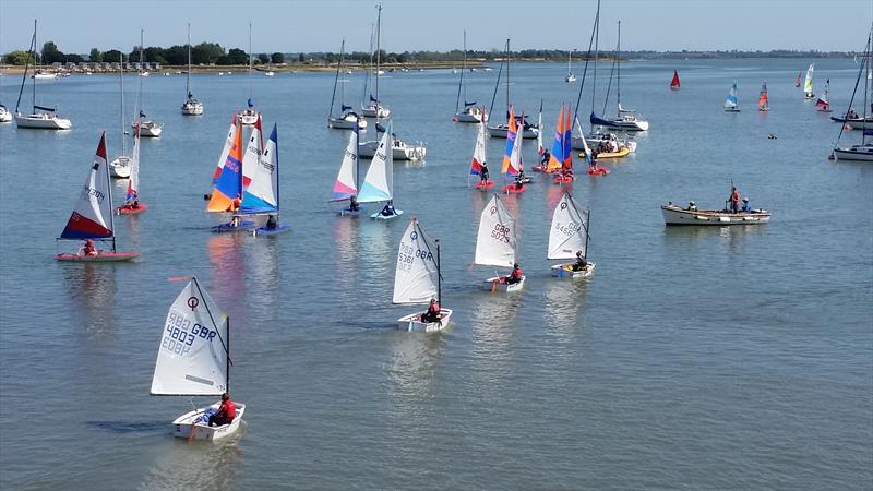 Blackwater Cadets Bart's Bash photo copyright Nigel Butler taken at Blackwater Sailing Club and featuring the Optimist class