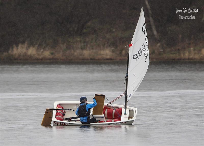 Marlow Ropes Leigh & Lowton Tipsy Icicle day 9 photo copyright Gerard van den Hoek taken at Leigh & Lowton Sailing Club and featuring the Optimist class