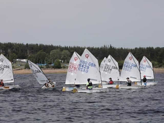 IOCA North East Championship at Derwent Reservoir photo copyright David Shilling taken at Derwent Reservoir Sailing Club and featuring the Optimist class
