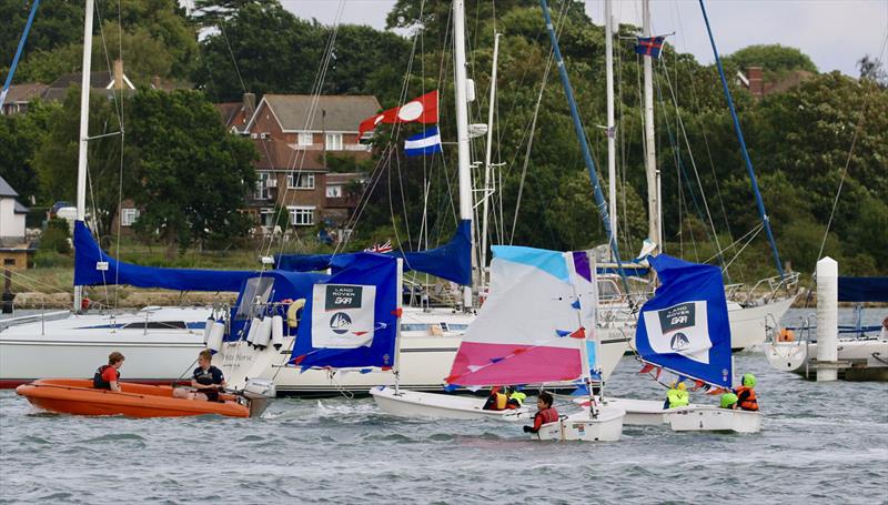 Hamble River Sailing Club Centenary Founders Day Sail Past photo copyright Gill Pearson taken at Hamble River Sailing Club and featuring the Optimist class