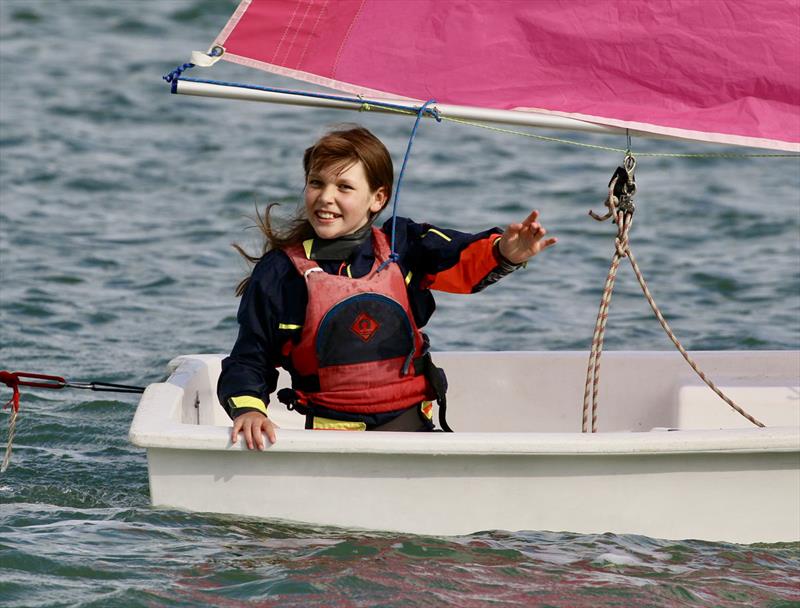 Hamble River Sailing Club Centenary Founders Day Sail Past photo copyright Gill Pearson taken at Hamble River Sailing Club and featuring the Optimist class