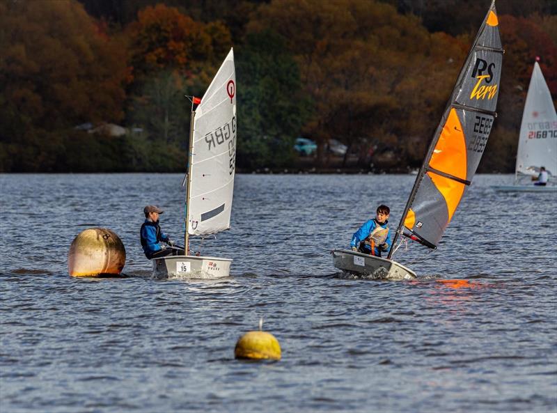 Club racing at Leigh & Lowton Sailing Club photo copyright Gerard van den Hoek taken at Leigh & Lowton Sailing Club and featuring the Optimist class