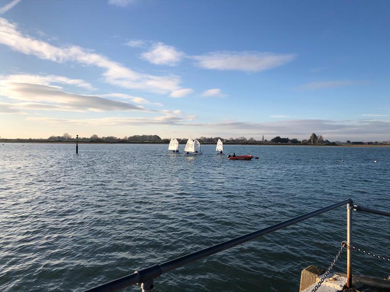 IOCA South Pre-RTG Winter Training at Bosham photo copyright Roger Cerrato taken at Bosham Sailing Club and featuring the Optimist class