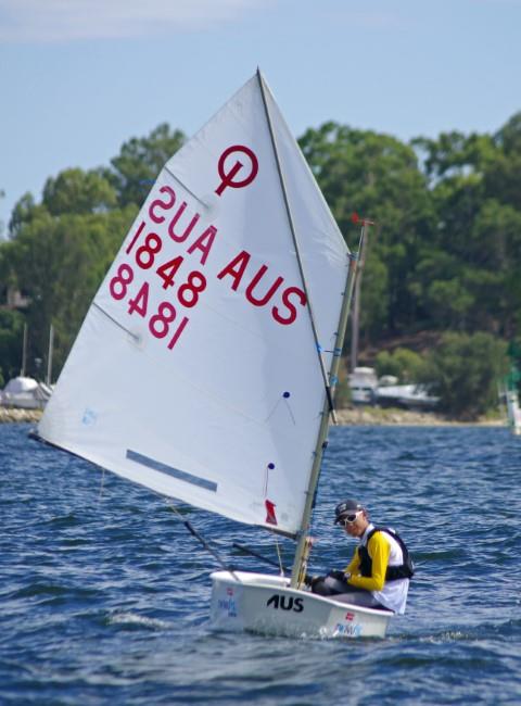 Aaron Teo wins the Optimist Western Australian State Championship photo copyright Rick Steuart taken at South of Perth Yacht Club and featuring the Optimist class