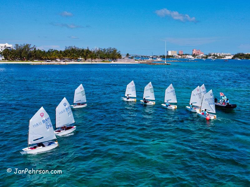 Optimist Team Bahamas photo copyright Jan Pehrson / www.JanPehrson.com taken at Nassau Yacht Club and featuring the Optimist class