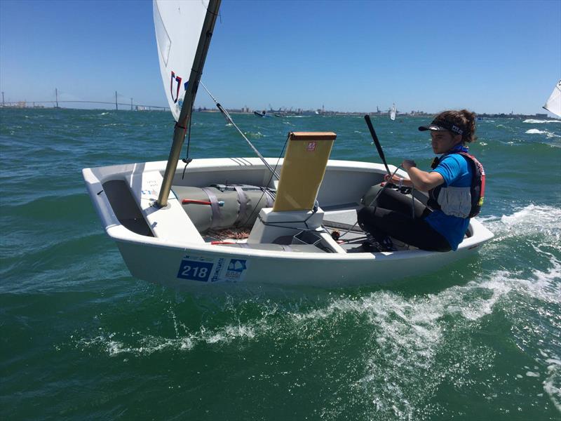 Perfect Sailing Conditions during the Optimist Europeans in Cadiz photo copyright Steve Irish taken at Real Club Náutico de El Puerto de Santa María and featuring the Optimist class