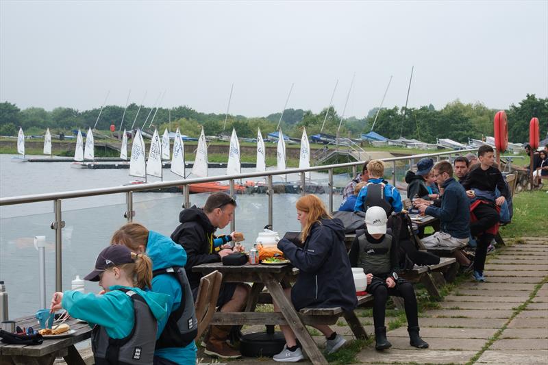 Island Barn Reservoir Optimist Open photo copyright Gavin Hayhurst taken at Island Barn Reservoir Sailing Club and featuring the Optimist class