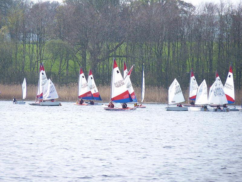 Scottish Optimist travellers at Annandale photo copyright Phil Rose taken at Annandale Sailing Club and featuring the Optimist class