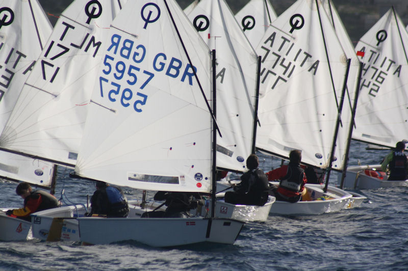 Euromed Regatta in Malta photo copyright Clive Wright taken at Malta Young Sailors Club and featuring the Optimist class